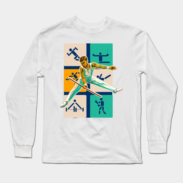 Athletics athlete Long Sleeve T-Shirt by Marccelus